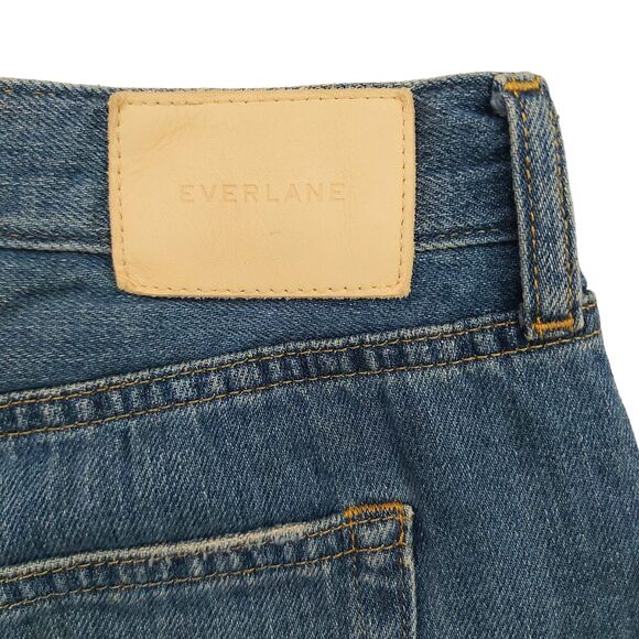 Everlane The Super Soft Straight Leg Jean Womens 33 Blue Organic Cotton Denim - Picture 7 of 12